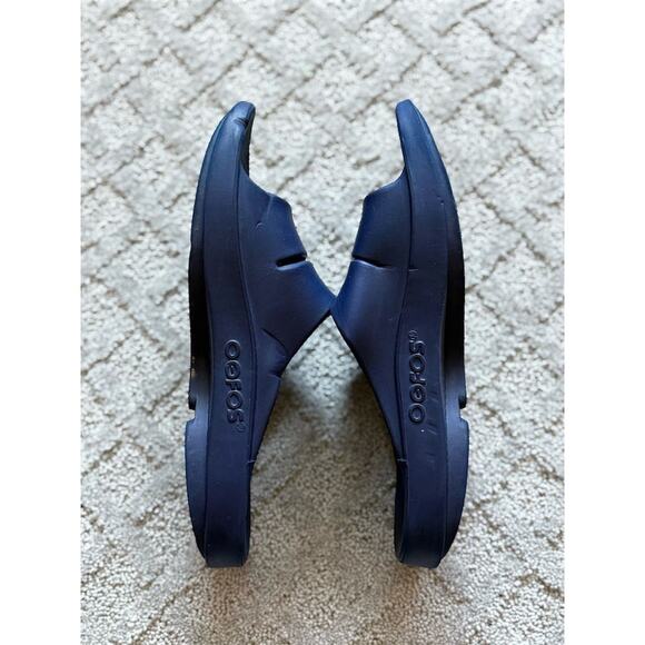OOFOS OOahh Unisex Slide Sandals Blue 11 Casual Summer - Picture 4 of 5